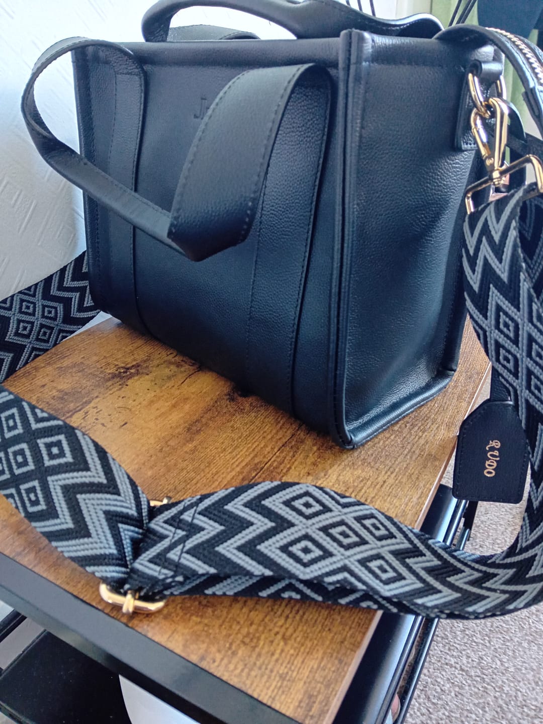 Customer photo review of Black Asher Abstract Strap