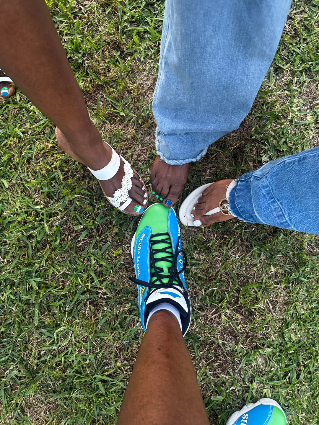 Customer photo review of Sierra Leone T Shirt Line Style RLT7