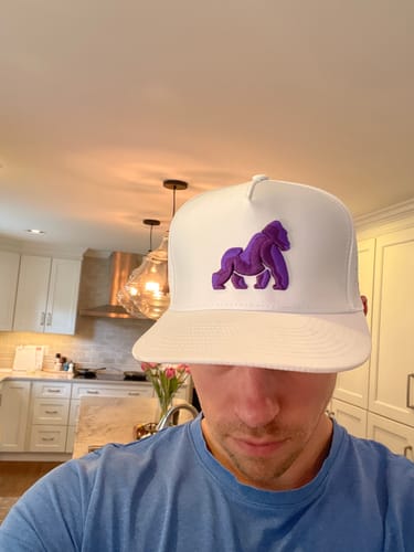 Customer photo review of Grape Ape Hat