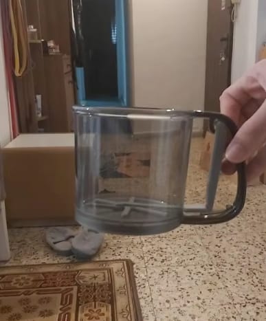 Customer photo review of Hand Press Flour Sifter