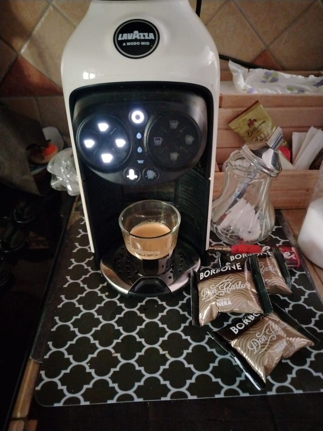 Customer photo review of Caffè Borbone 100 capsule Borbone Nera Don Carlo, Compatibili con Lavazza a Modo Mio