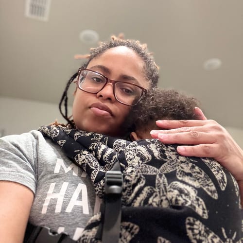 Customer photo review of Queen of the Night Pamina LennyLight Baby Carrier by LennyLamb