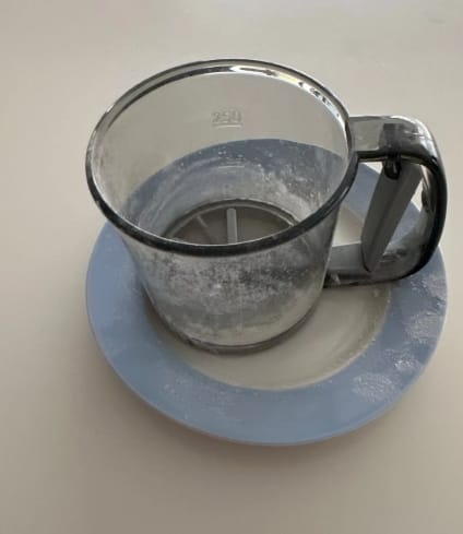 Customer photo review of Hand Press Flour Sifter