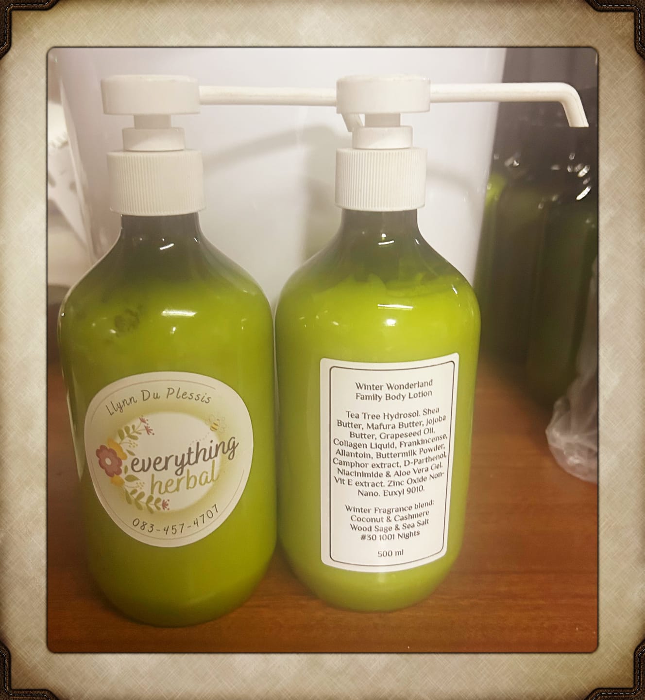Customer photo review of Brightpack Luxury Hand and Body Lotion #24 (White Label Lab)
