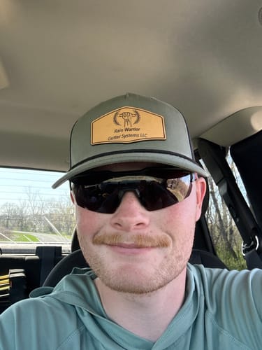 Customer photo review of Custom Leather Patch Hats Richardson 112 Laser Engraved