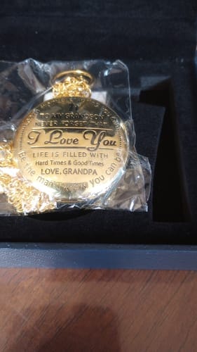 Customer photo review of Best Gift For Grandson - Luxury Vintage Pocket Watch