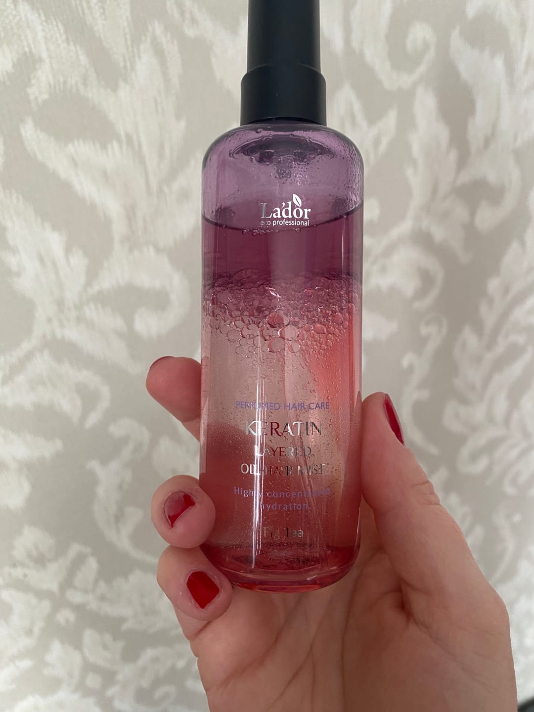 Customer photo review of Divu tekstūru keratīna sprejs Lador Keratin Layered Oil Hair Mist