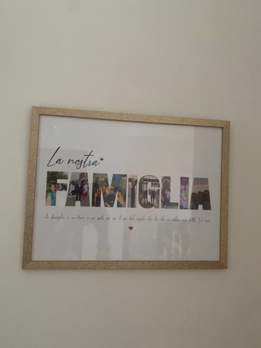 Customer photo review of Famiglia - Poster personalizzato