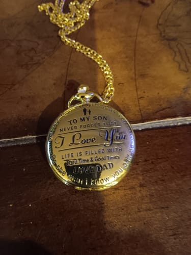 Customer photo review of Best Gift For Grandson - Luxury Vintage Pocket Watch