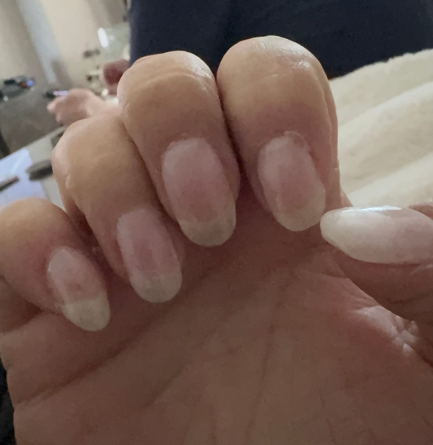 Customer photo review of Crystal Clear Dipping Powder