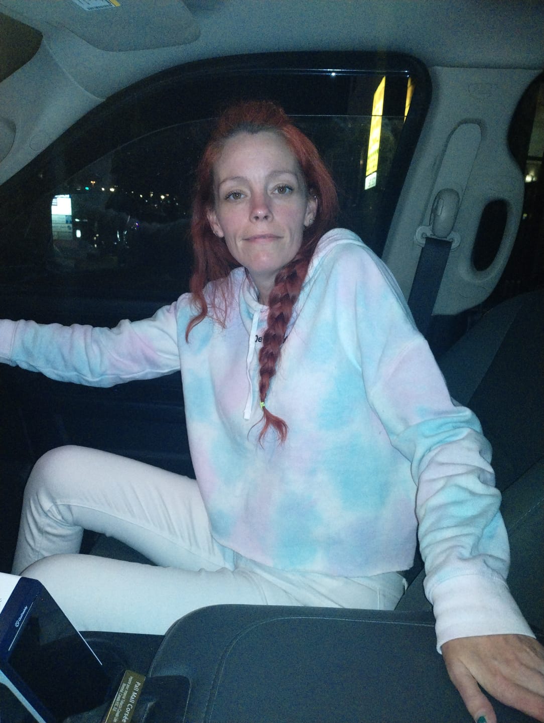 Customer photo review of 80Eighty® Women's Cotton Candy Crop Hoodie