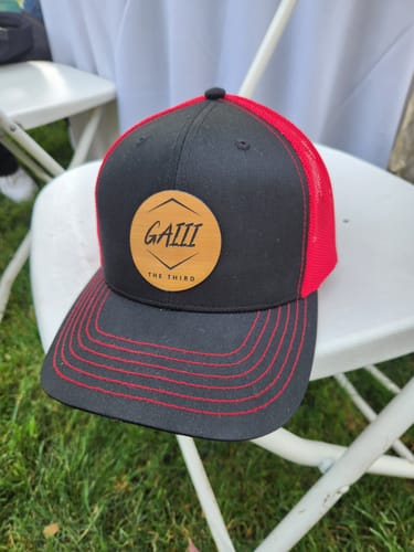 Customer photo review of [6 Pack] 112 Style Leather Patch Trucker Hats - Round Patch