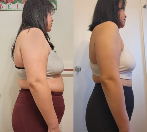 Customer photo review of Semaglutide Weight Loss Program Three Months