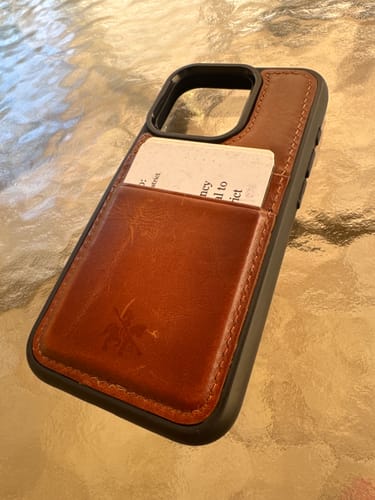 Customer photo review of Capri Snap On Leather Wallet Case for iPhone 15 Pro
