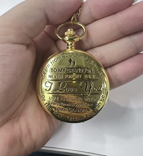 Customer photo review of Best Gift For Grandson - Luxury Vintage Pocket Watch