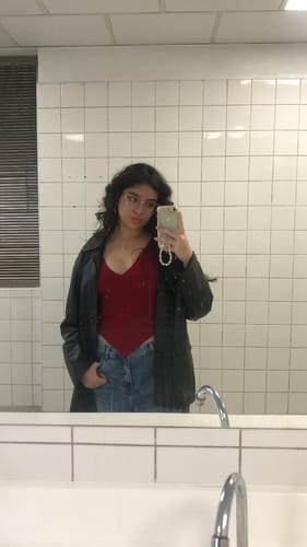 Customer photo review of TOP ROSIE ROJO