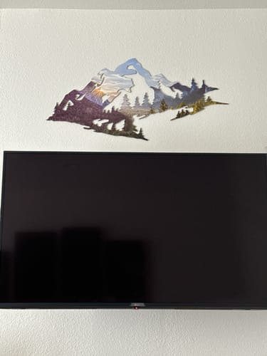 Customer photo review of Yosemite Mountain Range View - Metal Wall Art