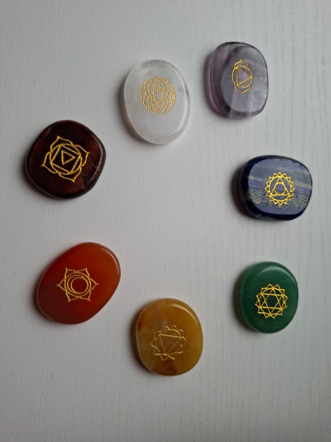 Customer photo review of Chakra Set mit 7 Energiesteinen