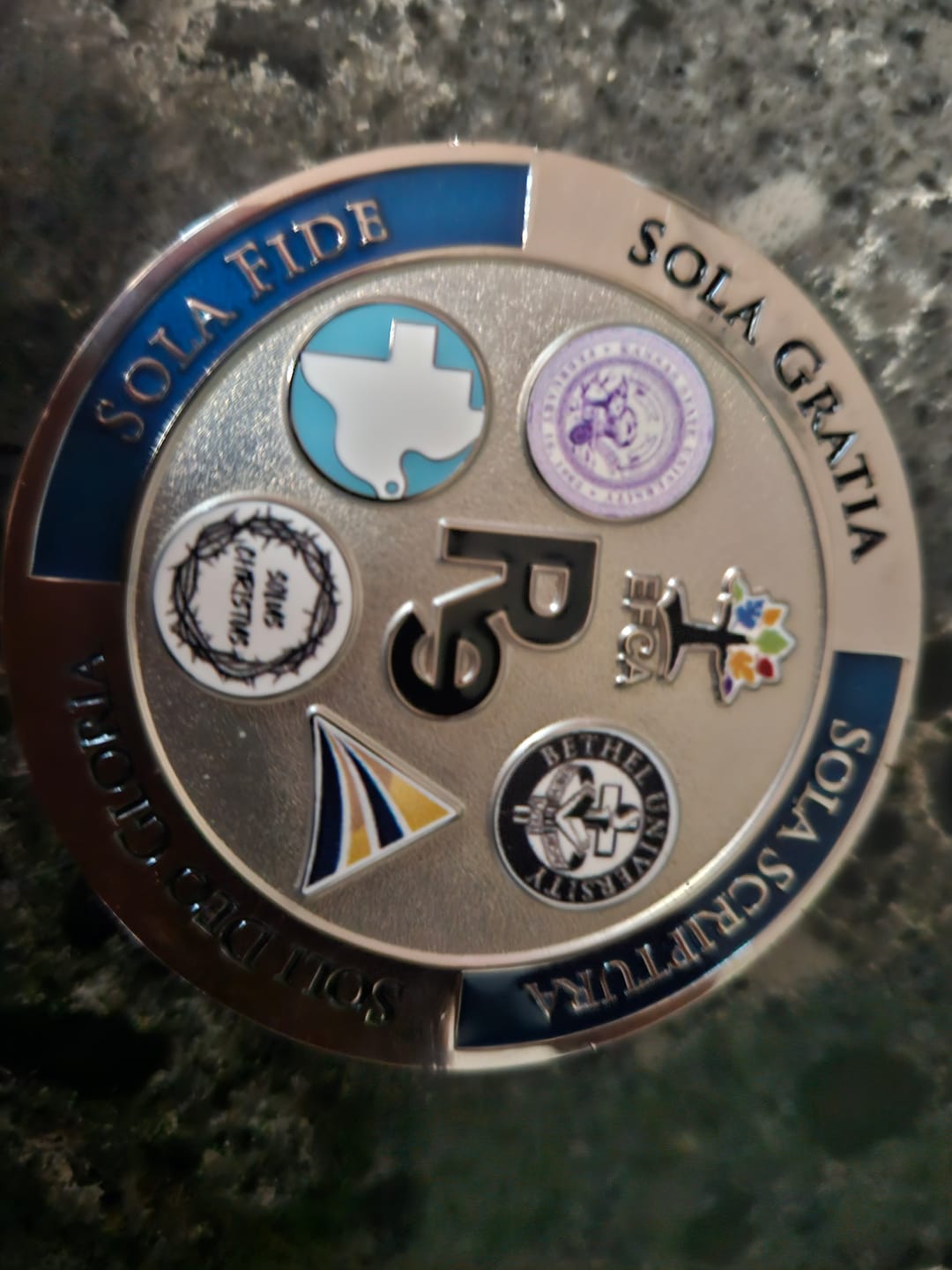 Customer photo review of Honoring All Who Served Thank You Coin