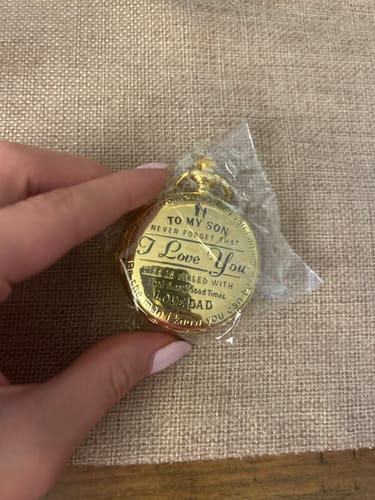 Customer photo review of Special Gift For Son - Luxury Vintage Pocket Watch