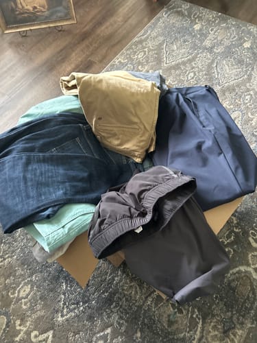 Customer photo review of Hand-Picked: Men's Essentials Assorted Secondhand Apparel