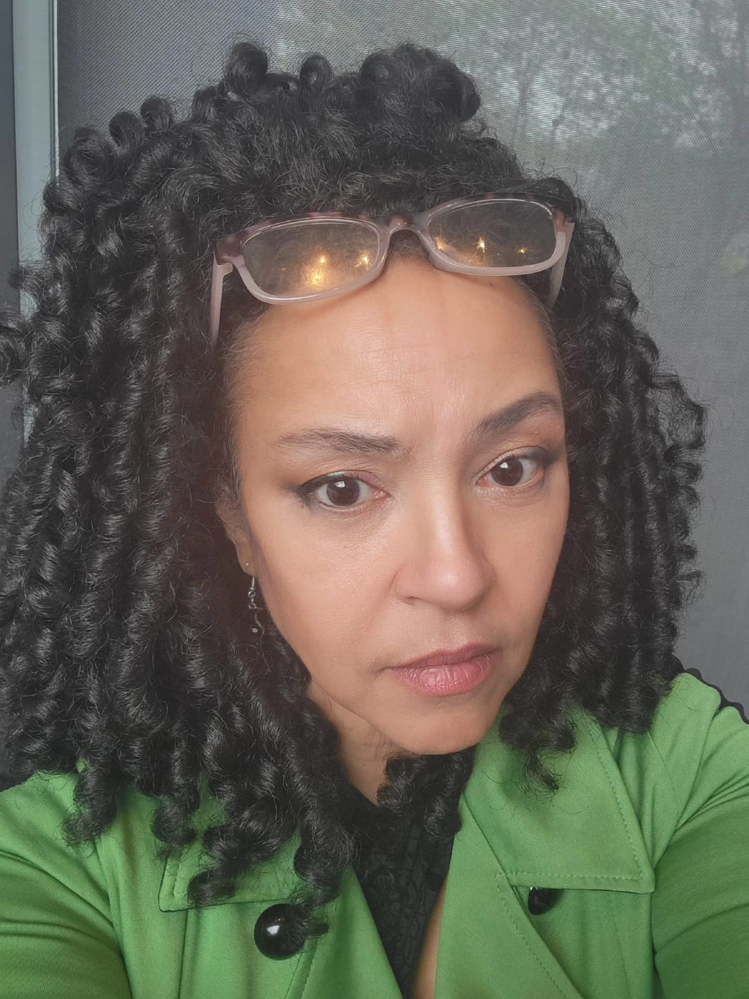 Customer photo review of Sensationnel Instant Weave Curls Kinks & CO Half Wig - MONEY MAKER