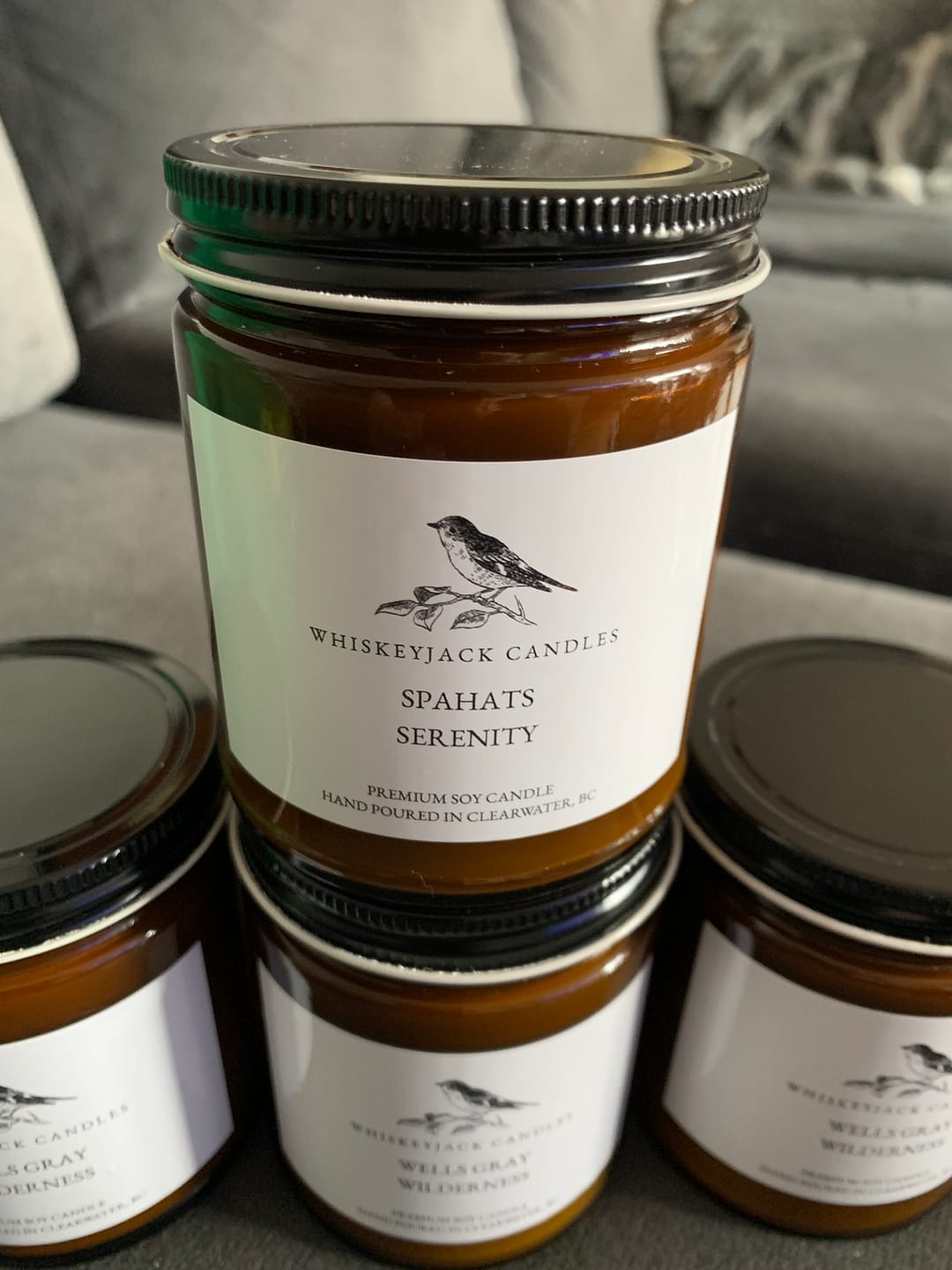 Customer photo review of 9oz (250ml) 20 CASES OF 12 - $1.18/Each - (240 JARS) Amber Glass Straight-Side Jar (CS/12)