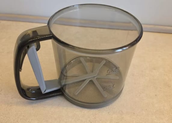Customer photo review of Hand Press Flour Sifter