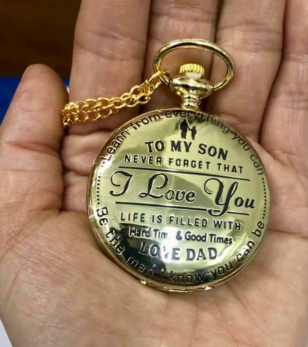Customer photo review of Special Gift For Son - Luxury Vintage Pocket Watch