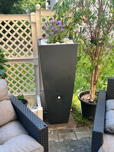 Customer photo review of YourCasa Regentonne 100-200 Liter [PureFlow] - Frostsicher & UV-beständig