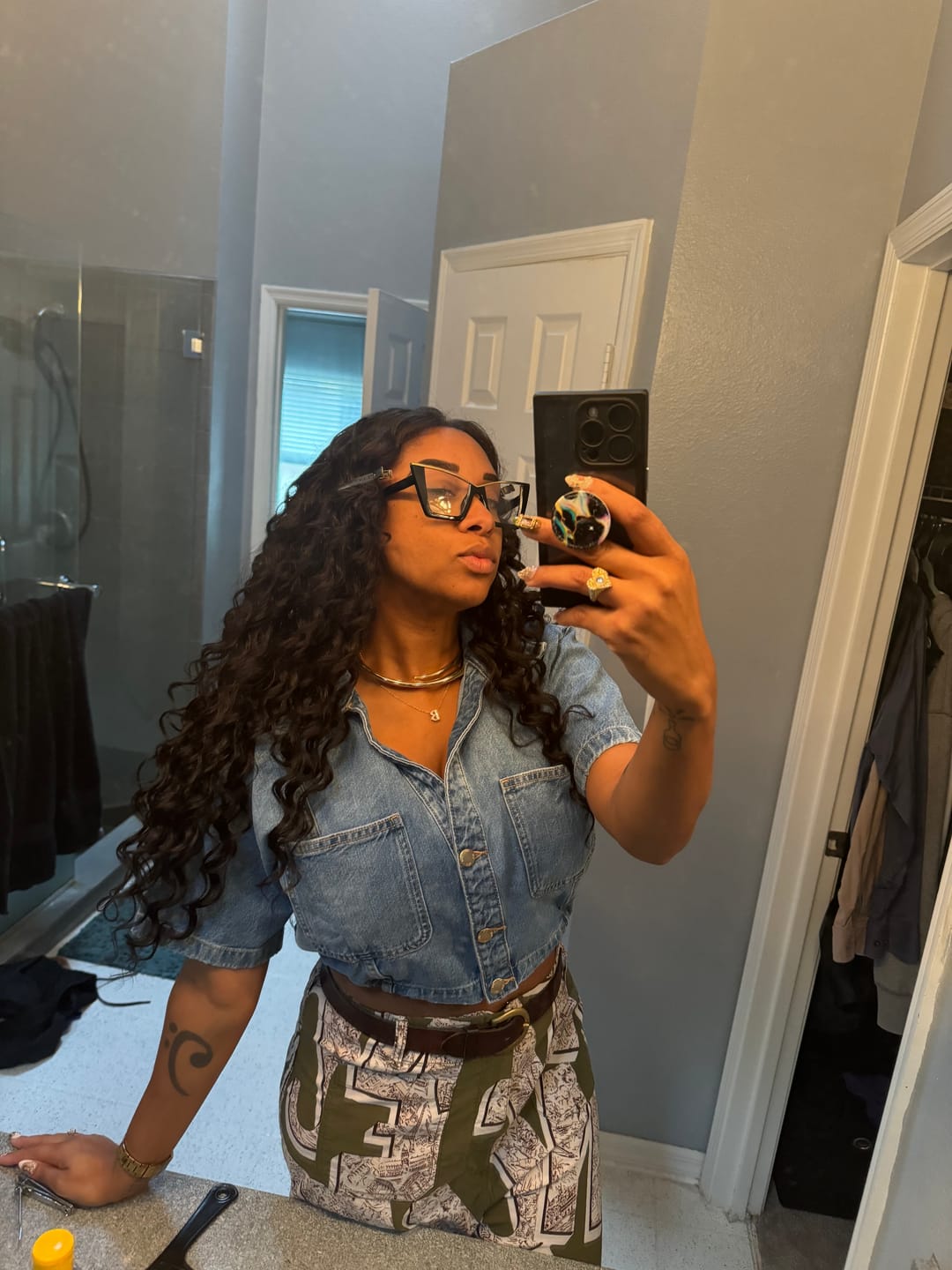 Customer photo review of Sensationnel Butta Lace 90's Bangs Glueless HD Lace Front Wig - 90'S BANGS UNIT 916