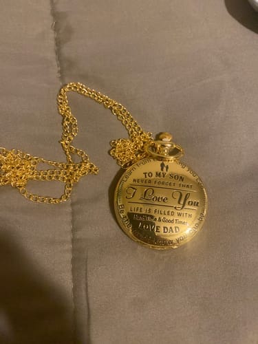Customer photo review of Special Gift For Son - Luxury Vintage Pocket Watch