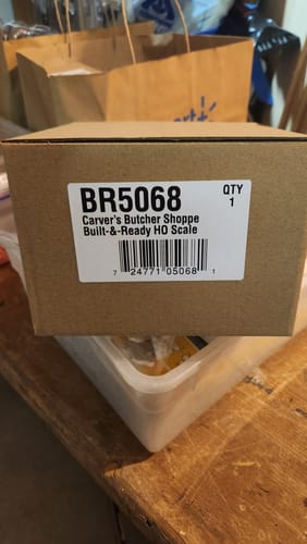 Customer photo review of Woodland Scenics BR5068 Carver's Butcher Shoppe, HO Scale