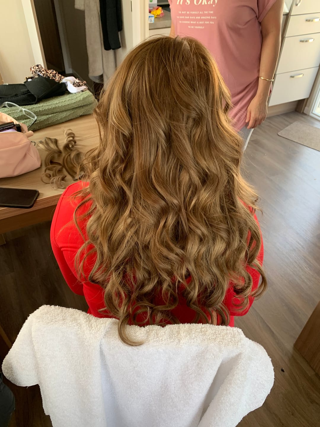 Customer photo review of Stranded Fibre Colour Sample #8/10 Baby Bronde
