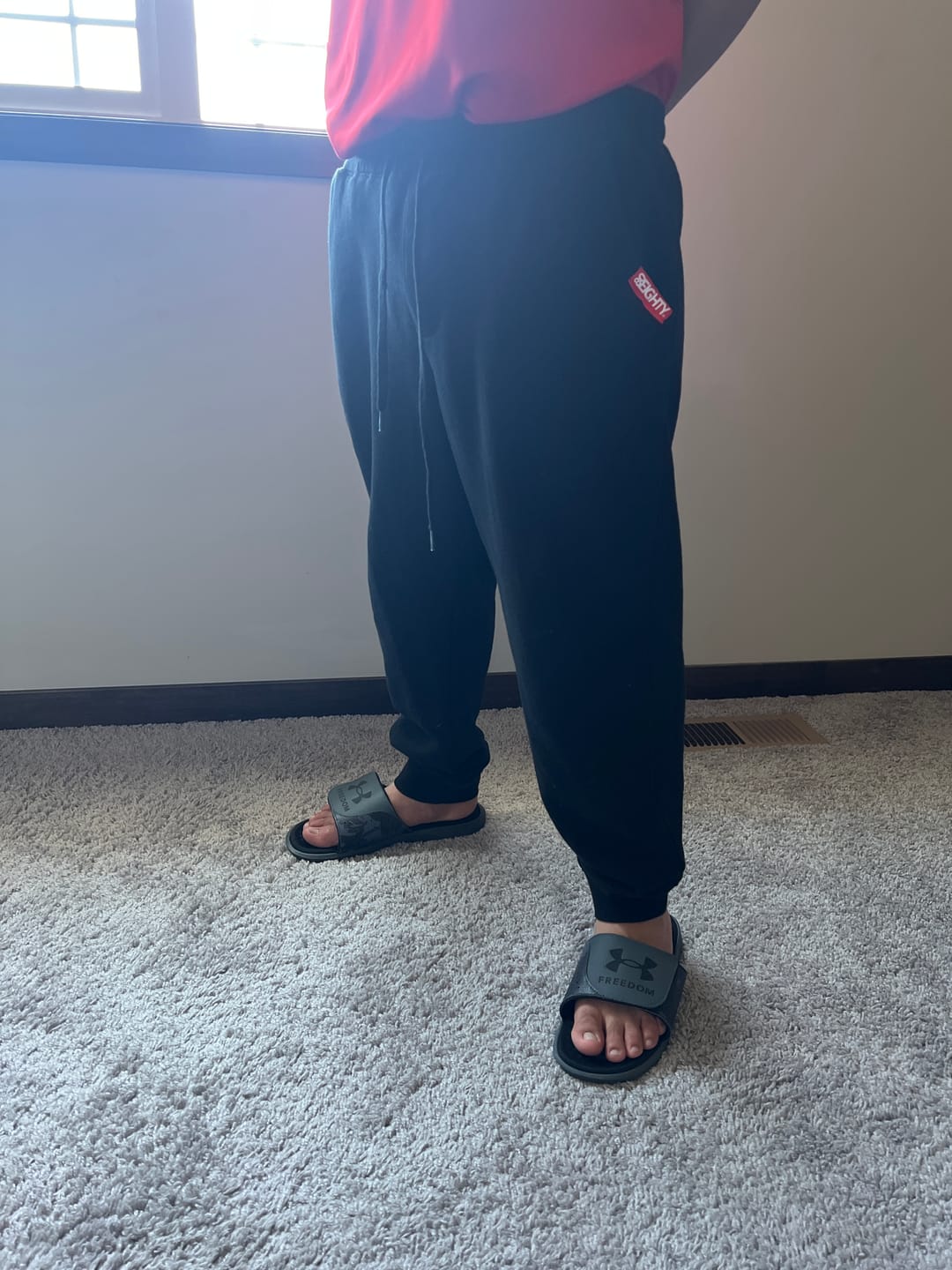 Customer photo review of 80Eighty® Black Fleece Pant