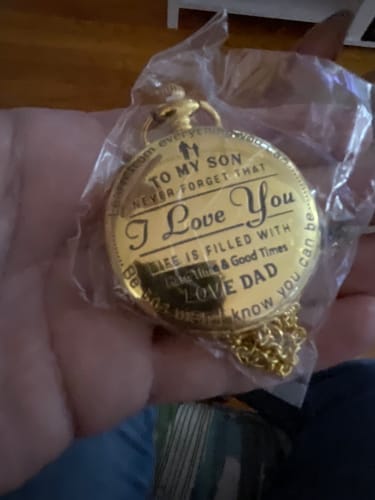 Customer photo review of Special Gift For Son - Luxury Vintage Pocket Watch