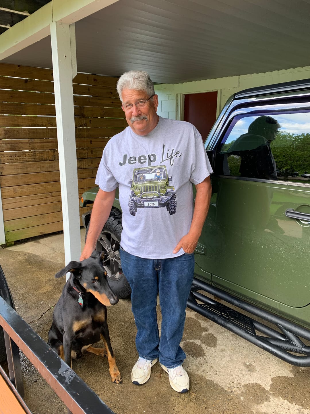Customer photo review of Custom JP Shirts, JP Life JP Dog JP Cat Apparel CTM00