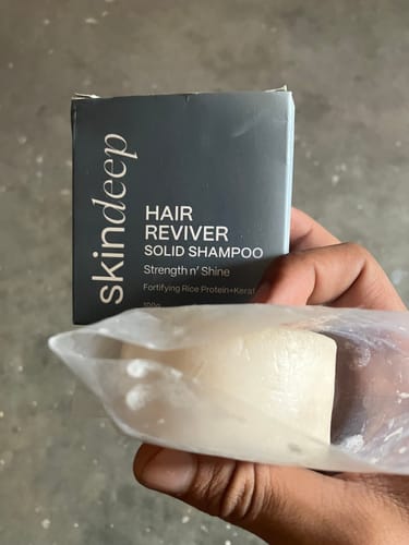 Customer photo review of HAIR REVIVER - Rice Protein Solid Shampoo