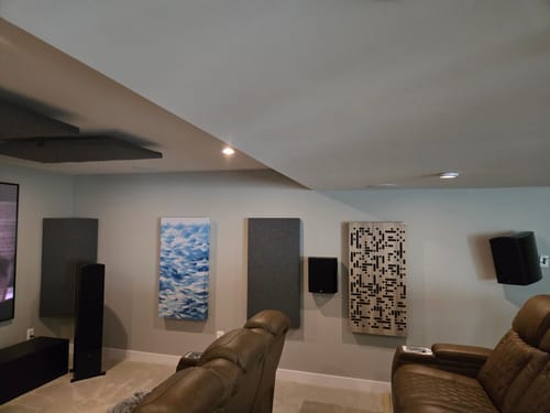 Customer photo review of Verus V8B Bookshelf Speaker Pair