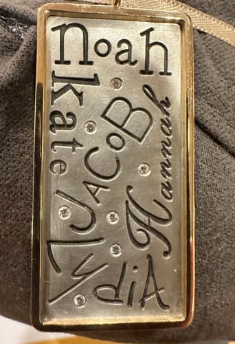 Customer photo review of Multiple Name ID Tag