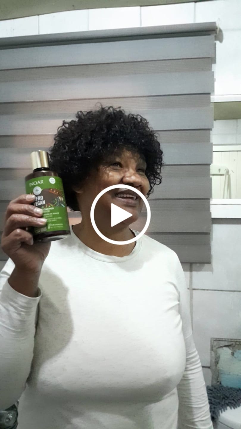 Customer video review of Inoar Afro Vegan Curl Activator 300ml