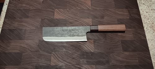 Customer photo review of Shiro Kamo AS Tall Nakiri 165 mm