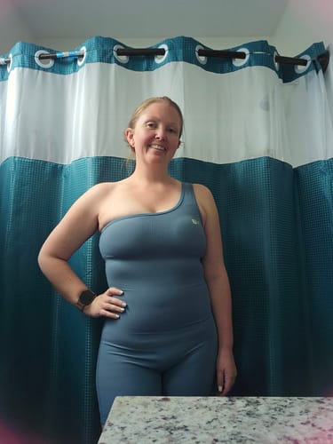Customer photo review of Illusion Bodysuit Short