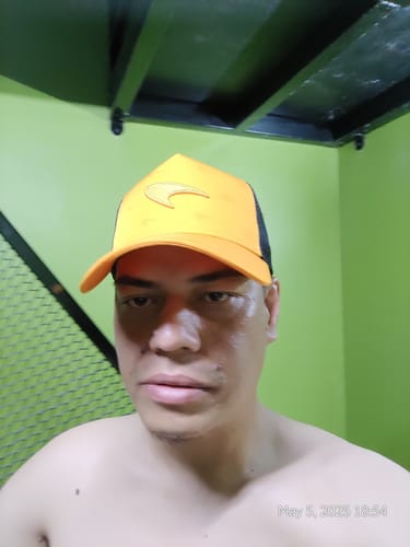 Customer photo review of 9FORTY Trucker McLaren Fanwear Flush Orange Snapback