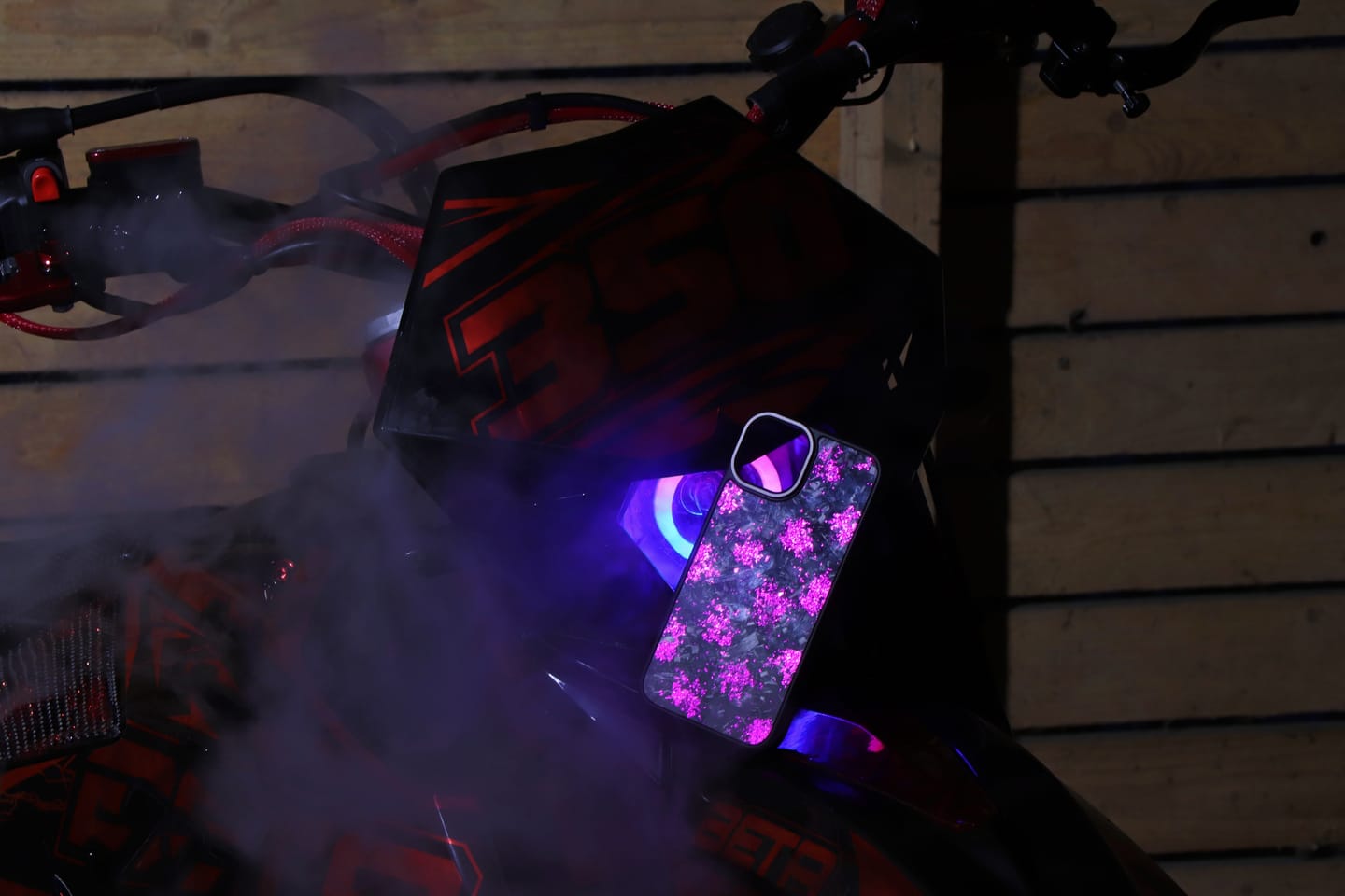 Customer photo review of Forged Carbon Purple – MagSafe