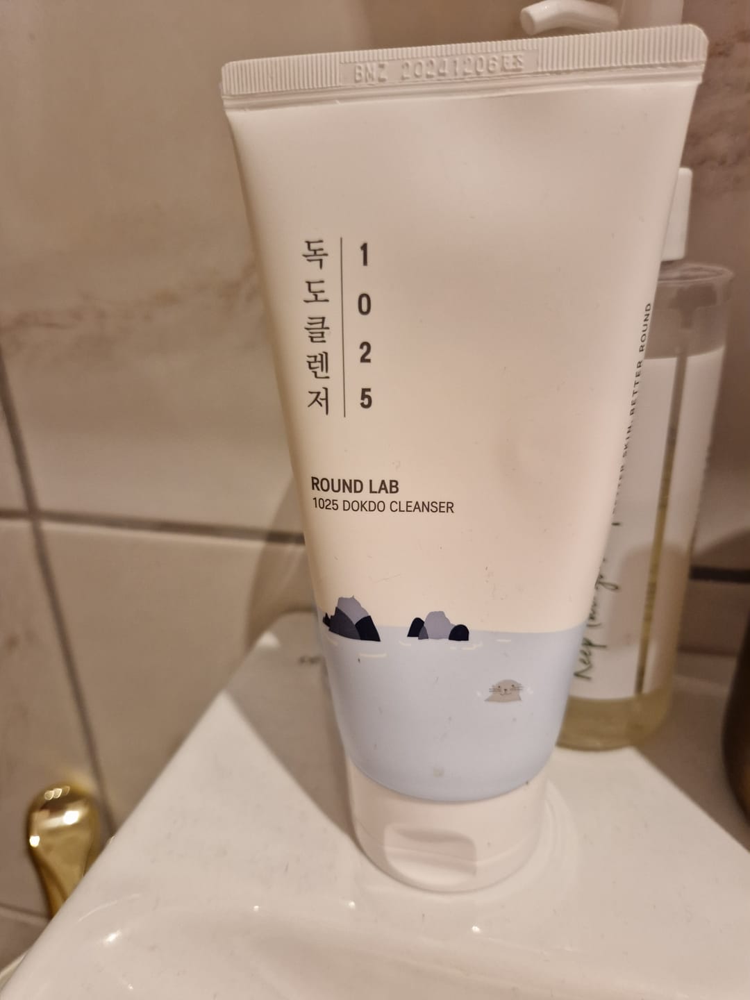 Customer photo review of Maigas putiņas sejas mazgāšanai ar jūras ūdeni Round Lab1025 Dokdo Cleanser