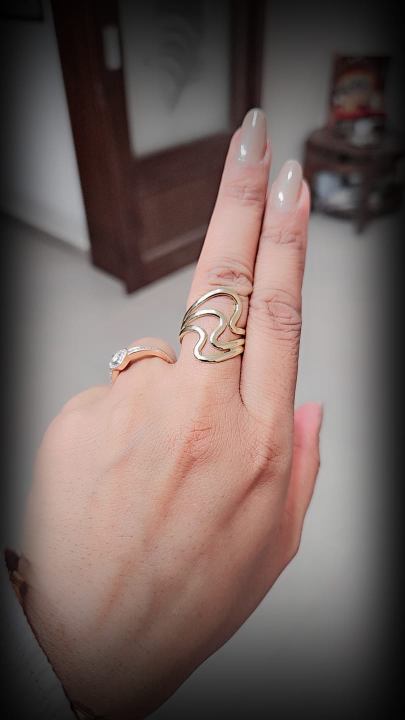 Customer photo review of Golden Valley Open Ring