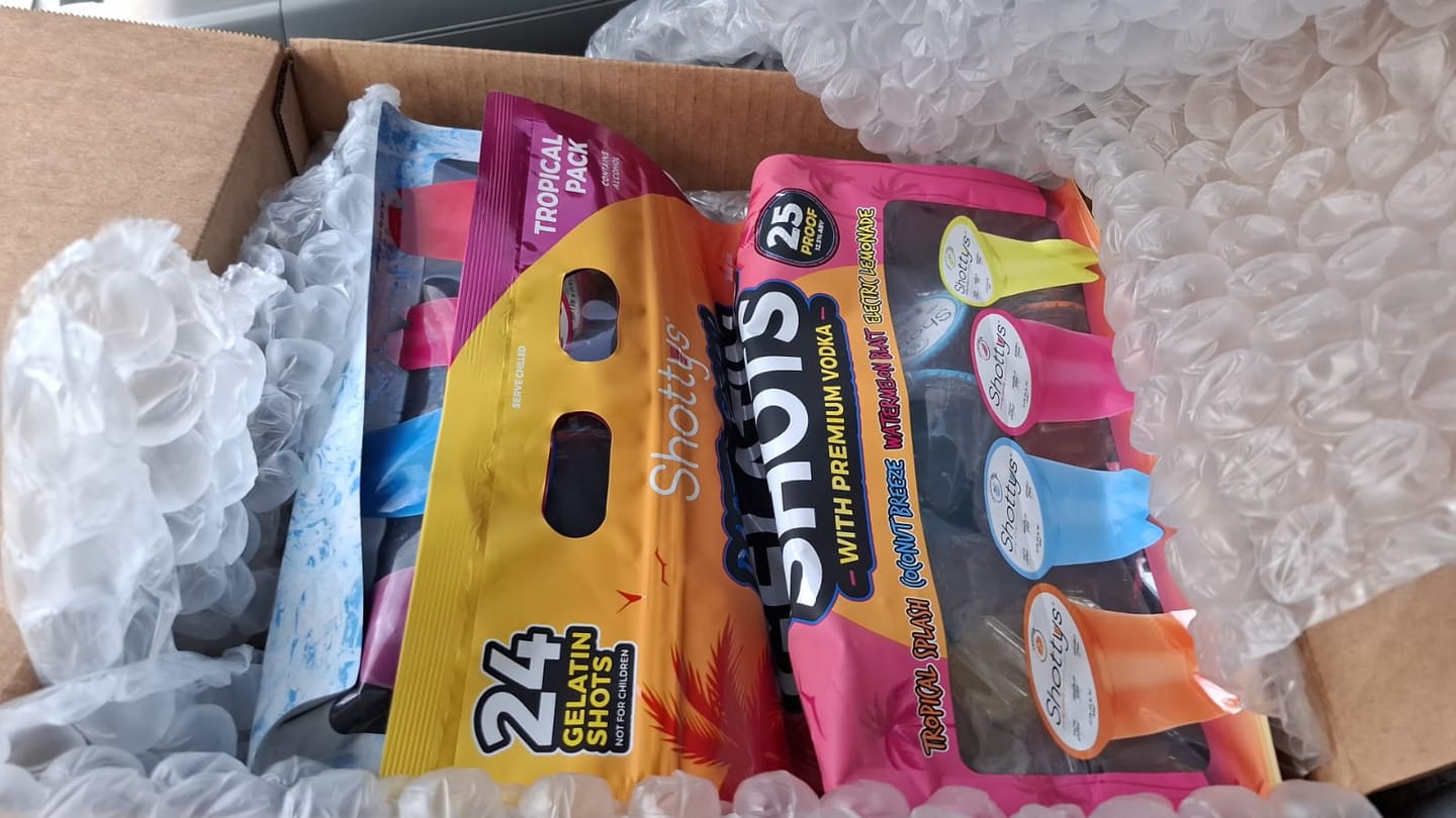 Customer photo review of Shottys Party-Ready Gelatin Shots With Premium Vodka (24Pk)