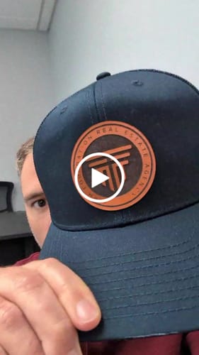 Customer video review of Custom Leather Patch Hats Richardson 112 Laser Engraved
