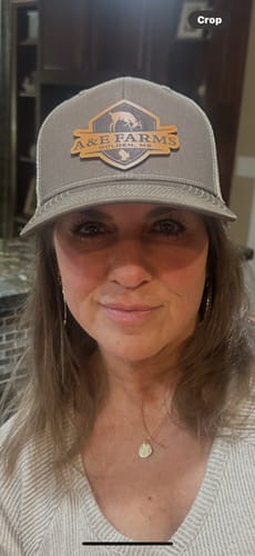 Customer photo review of Premium Custom Leather Patch Hats (Wholesale)